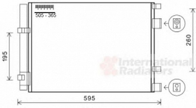 VAN WEZEL 82005268 -  Конденсатор, кондиционер